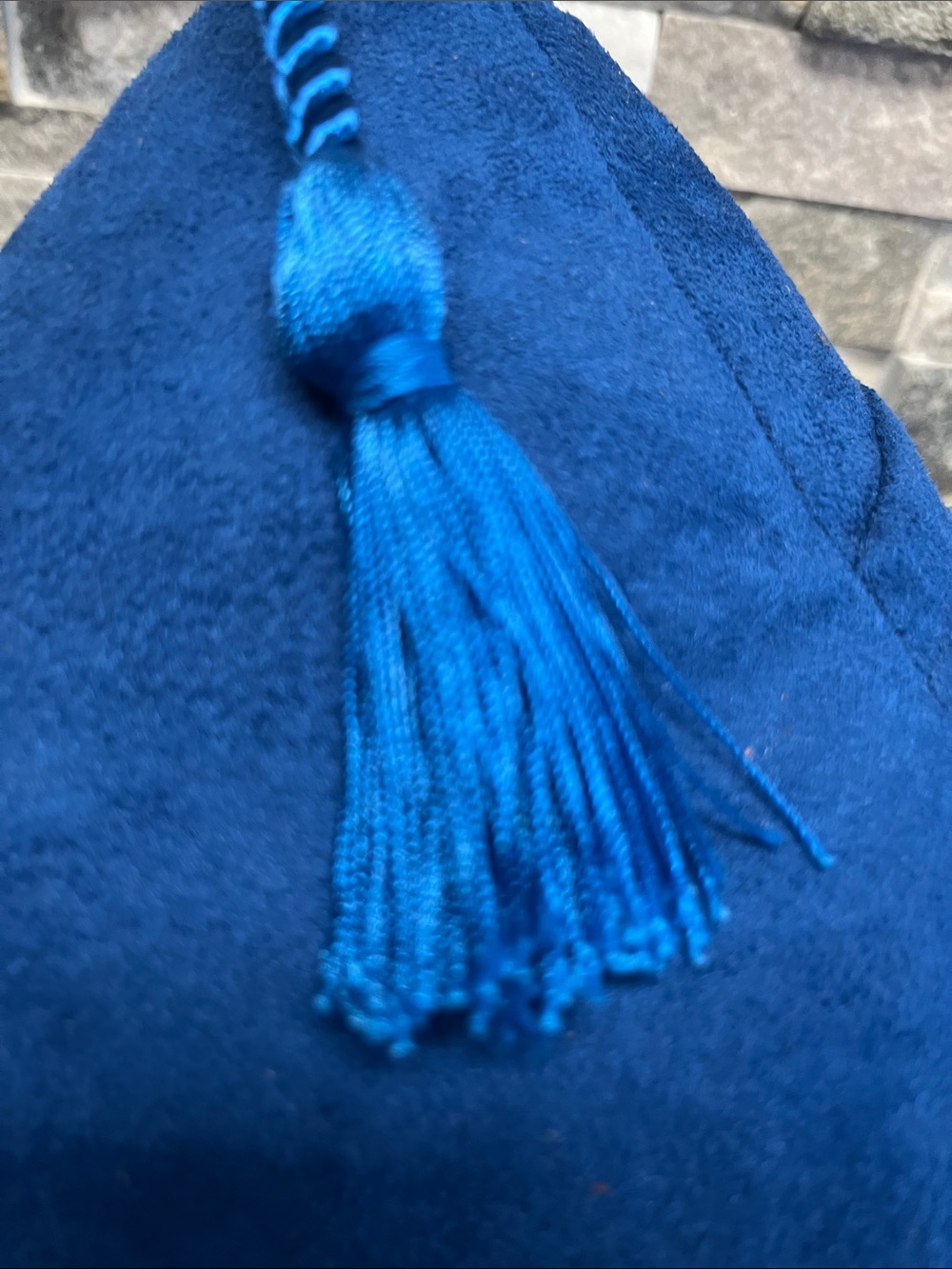 Base  for working on a laptop blue  Velvet Hanging - Picture 6 of 8